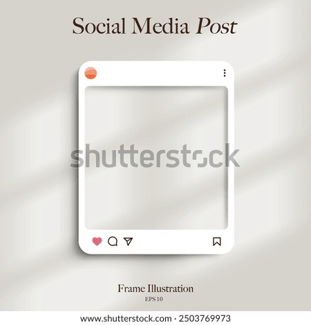 Social media Square frame , mockup template.