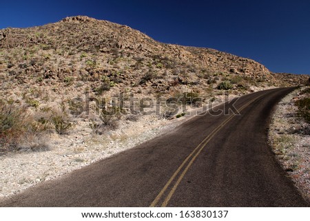 Scenic Desert Road, Big Bend National Park, Texas