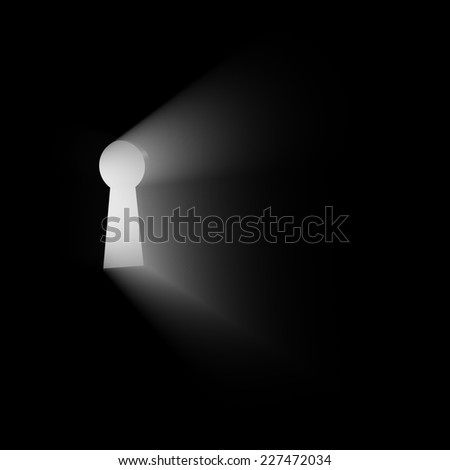 Light from keyhole