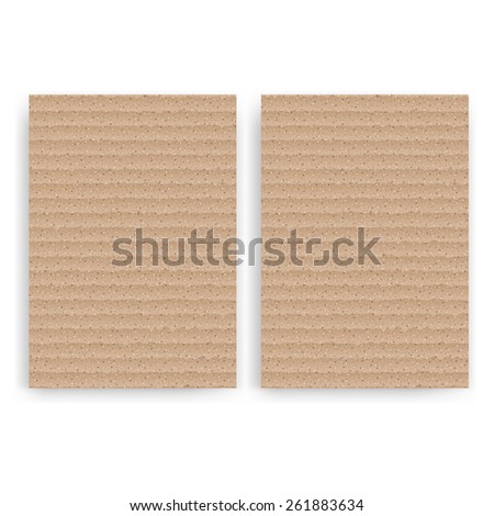 Flyer design templates. Set of cardboard texture A4 brochure design templates with abstract packaging backgrounds.