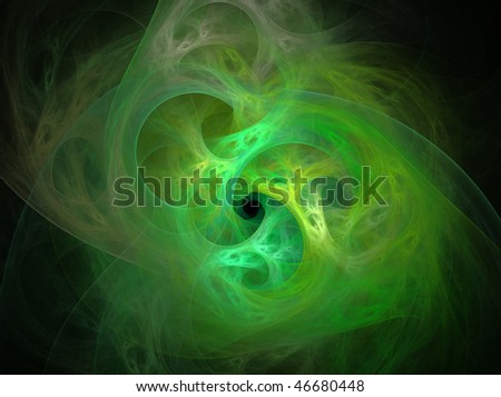Abstract infinity fractal pattern with black background suitable for presentations or prints