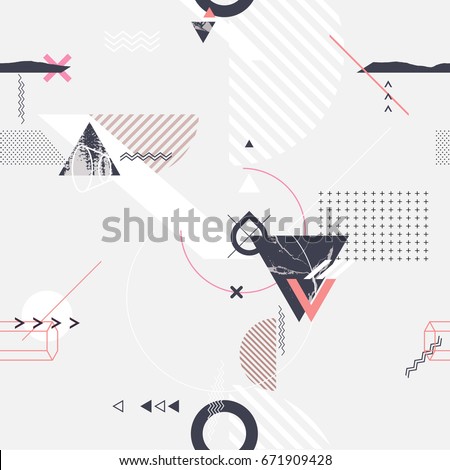 Abstract seamless geometric pattern