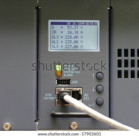 alarm panel of digital network control node