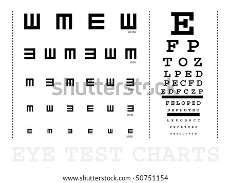 Vector Snellen Eye Test Charts For Children And Adults - 50751154 ...