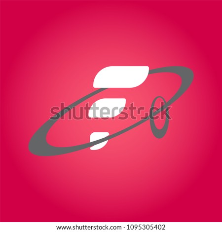 Letter F abstract logo design template