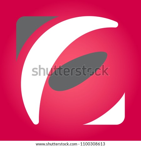 Abstract letter F logotype design