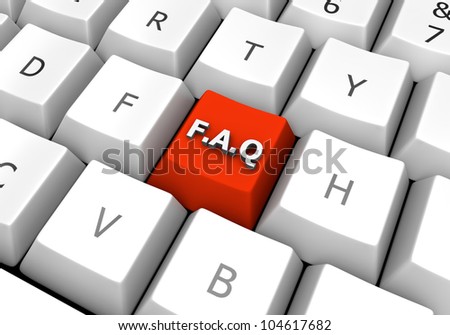 All other keys are highlighted in red and white color faq buttonu education and corporate image can be used as