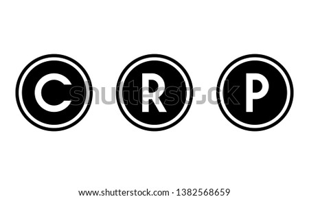 copyright, registered, sound recording copyright - intellectual property vector symbols