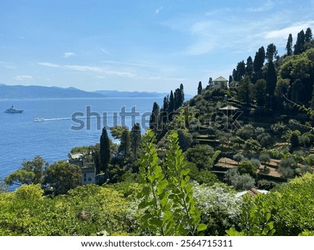 Similar – Portofino, viewed from Castle Brown