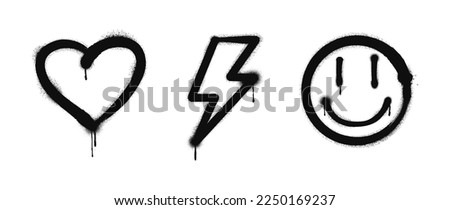 Similar – Image, Stock Photo Wall with face Graffiti