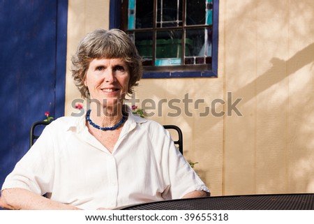 Happy portrait of a middle aged / senior citizen