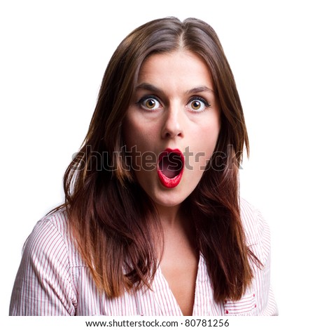 Woman Gives The Camera A Look Of Disbelief Stock Photo 80781256 ...