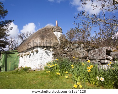 Thatched cottage in Scotland