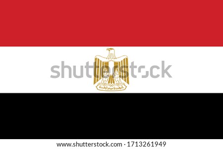 Flag of Egypt vector illustration