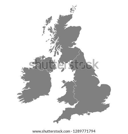 Map of United Kingdom - Vector
