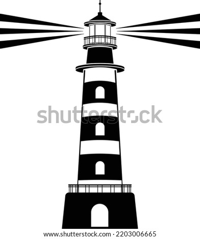 Lighthouse vector icon, eps 10