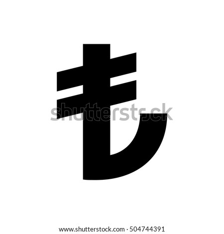 Turkish lira sign . Turkish currency symbol
