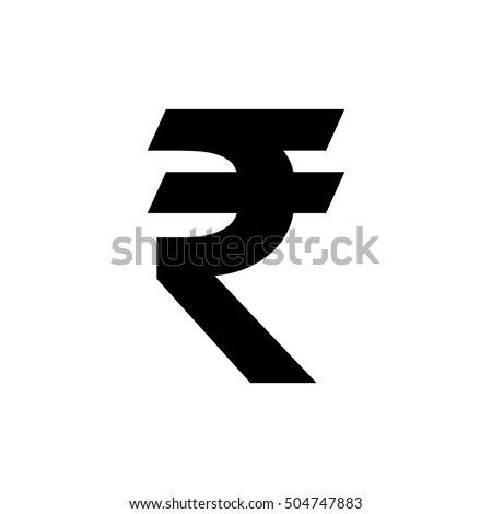 Indian Rupee icon vector symbol, Indian currency symbol
