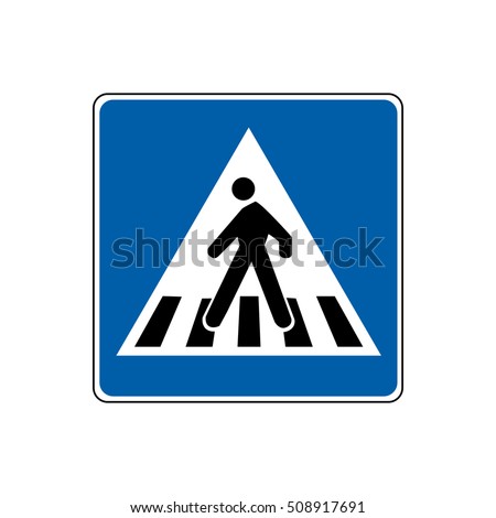 traffic sign pedestrian crossing