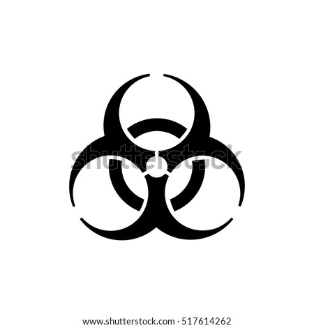 The biohazard icon. Biohazard symbol.
