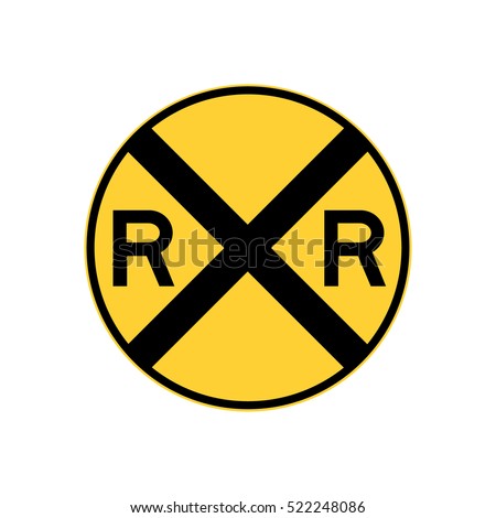 railroad crossing sign, U.S. railroad
