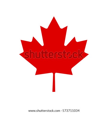 Canada vector symbol,Maple leaf vector icon.Red