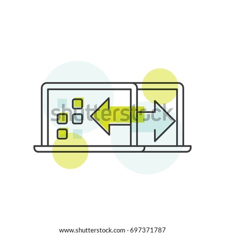 Vector Icon Style Illustration Concept of A/B Testing, Bug Fixing, User Feedback, Comparison Process, Mobile and Desktop Application Development