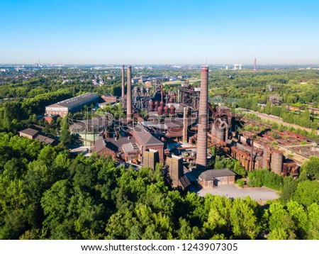 Similar – Image, Stock Photo Landscape park Duisburg Nord industrial culture Germany