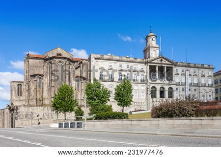 PORTO, PORTUGAL - JULY 02: The Palacio da Bolsa (Stock Exchange Palace) and Church of Saint Francis on July 02, 2014 in Porto, Portugal