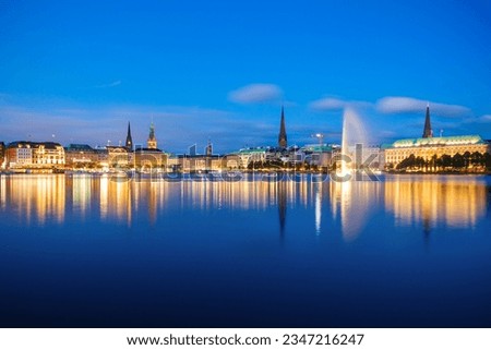 Image, Stock Photo at the Alster Hamburg Tree