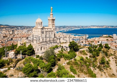Similar – Image, Stock Photo Marseille / View from Notre Dame de la Garde