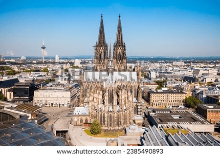 Similar – Image, Stock Photo Cologne cathedral and hohenzollern bridge Silhouette