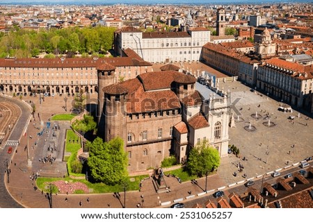 Similar – Image, Stock Photo Panoramic view on old town Rovinj, Croatia.