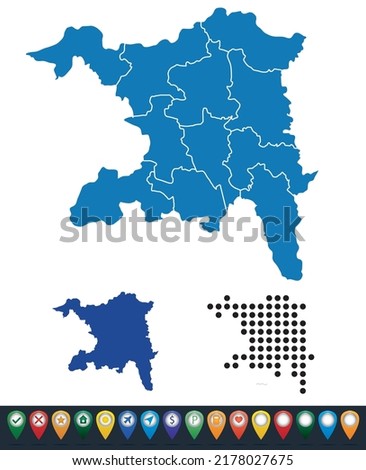 Set maps of Aargau Conton