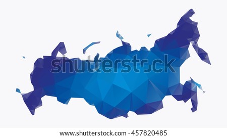 Polygonal Russia map