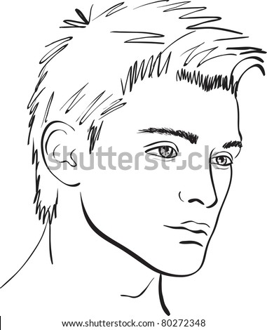 Vector Face Man. Design Element - 80272348 : Shutterstock