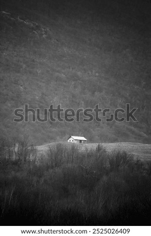 Image, Stock Photo a lonely house in the dunes