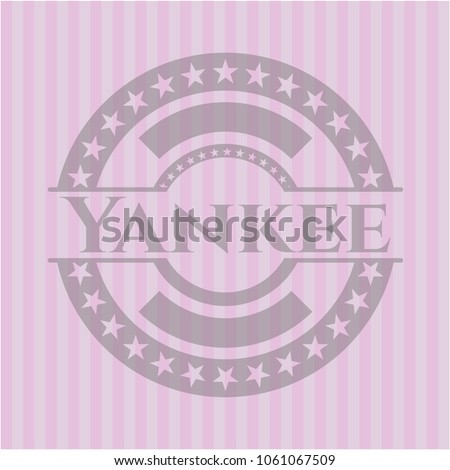 Yankee retro pink emblem