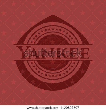 Yankee red emblem. Retro