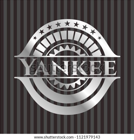 Yankee silver shiny badge