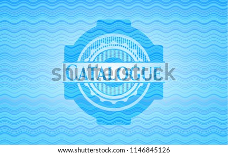 Catalogue water emblem.