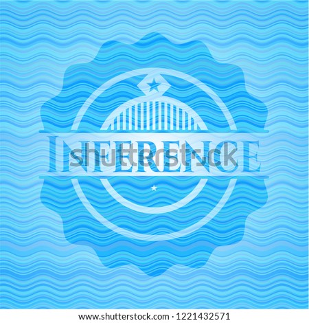 Inference water style emblem.