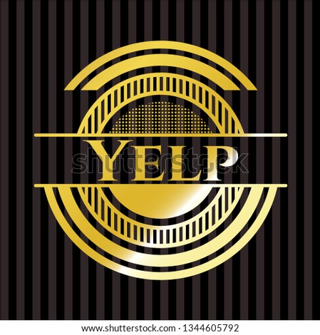 Yelp gold shiny emblem