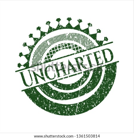 Green Uncharted distress rubber seal