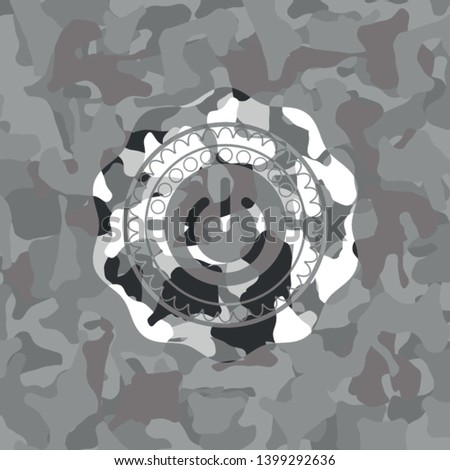 power icon on grey camouflaged pattern