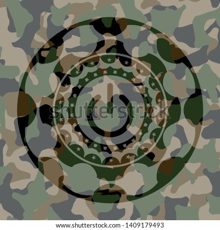 power icon on camo pattern