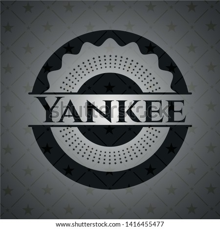 Yankee black emblem. Vector Illustration. Detailed.