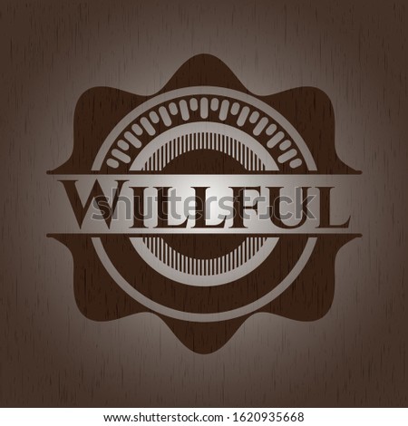 Willful wooden signboards. Vector Illustration.