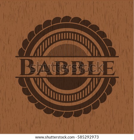 Babble wooden emblem