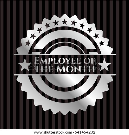 Employee of the Month silvery badge